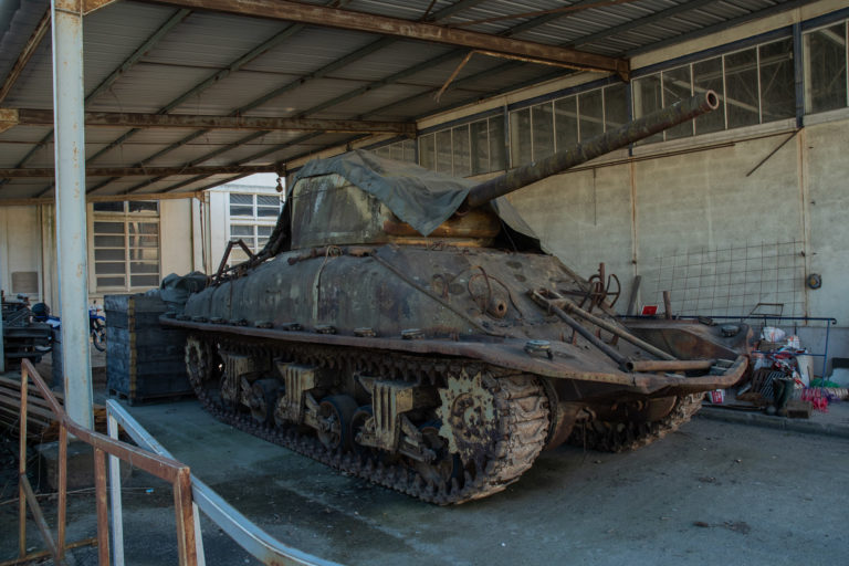 Dernier char en état du débarquement de Normandie entreposé au musées des blindées de Saumur